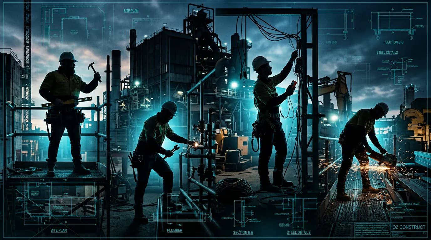 Australian tradies at work