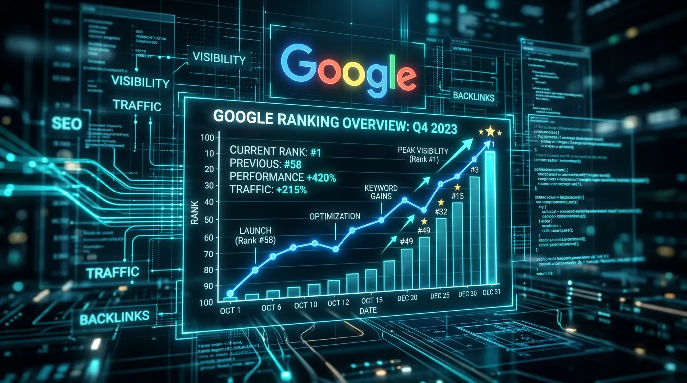 SEO rankings visualization